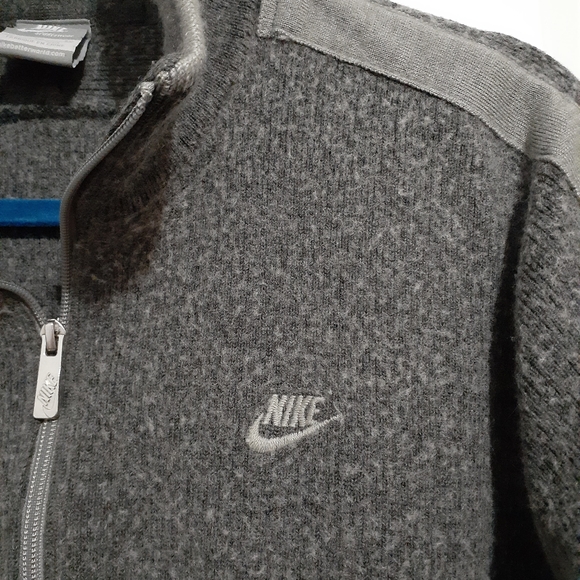 Grey Nike Wool Blend Track Jacket - Picture 2 of 9
